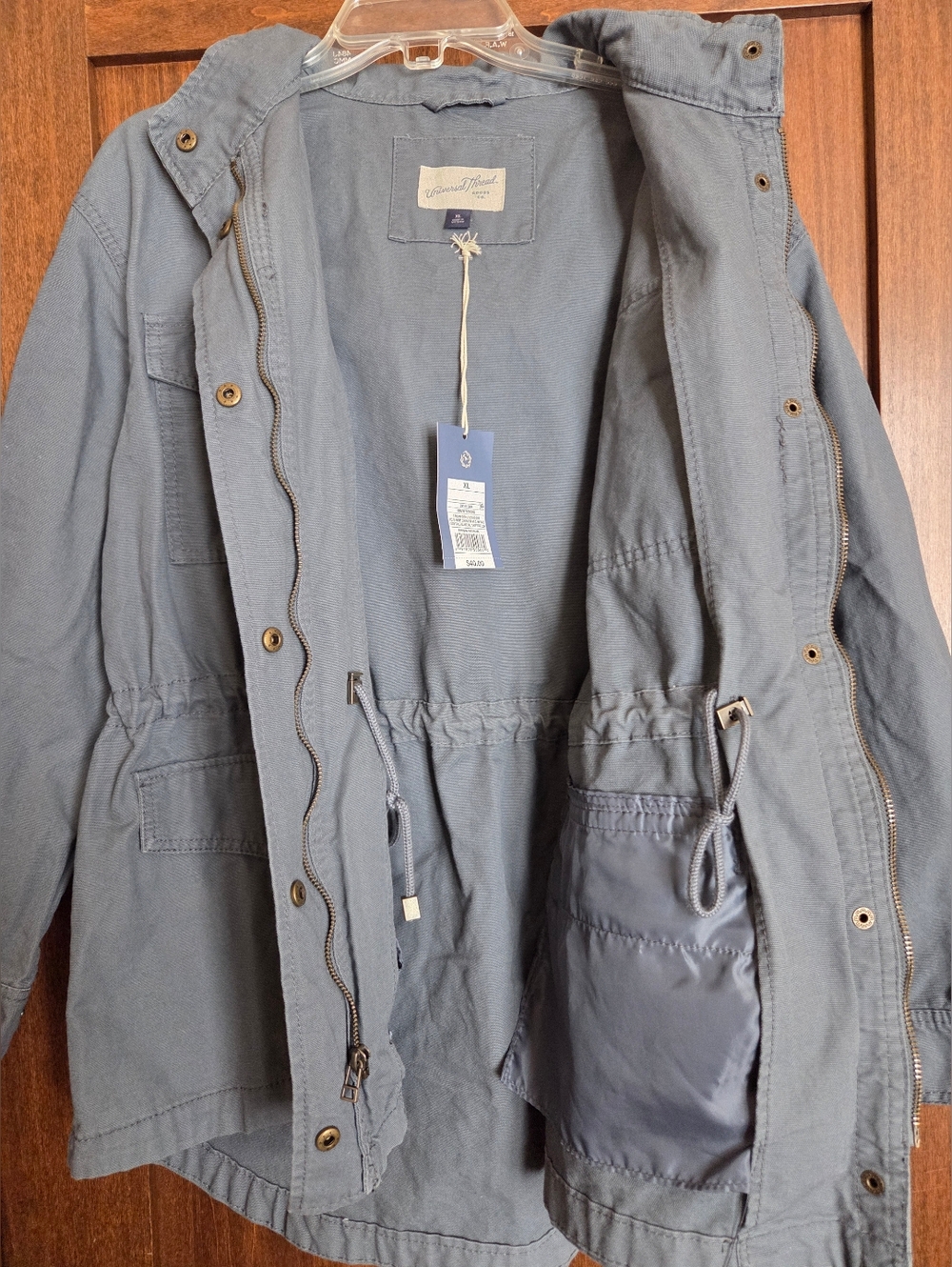Universal Thread Goods Co. Casual Hooded Utility Jacket — Graphite - Picture 7 of 8